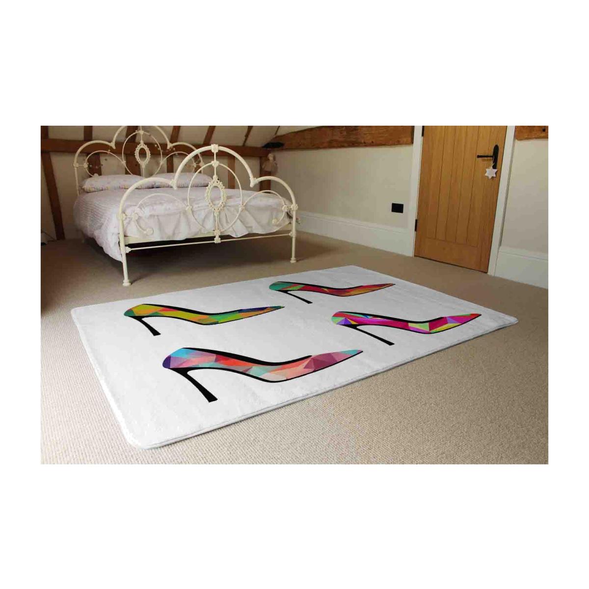 Geometric High Heels Rug - White / 230cm – image 1