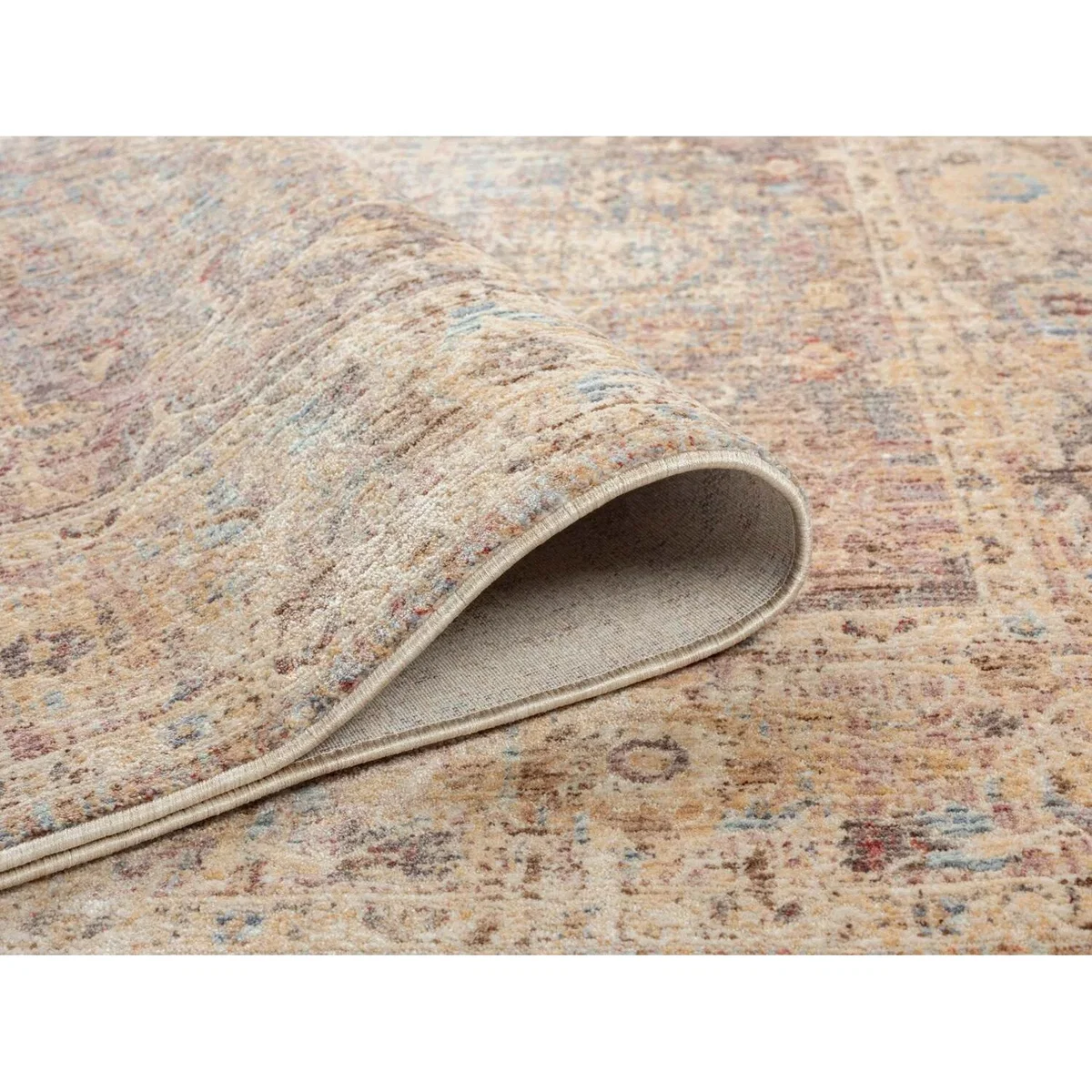 Underfoot Tundra Large Living Room Rug - 8 mm Polyester Pile, Jute Backing, Beige - Beige – image 3