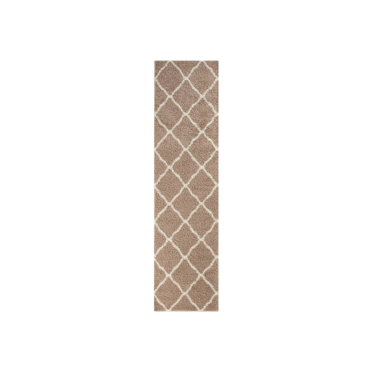 Myshaggy Collection Rugs Moroccan Design in Beige 385 BI - Brown / 80cm / 80X300 cm / 4.32kg
