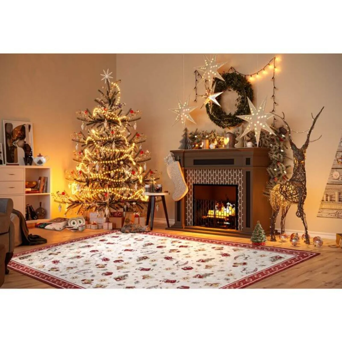 Villeroy & Boch Toys Delight Design Nostalgic Shine Round Rug Ø 150 cm Red - Red / 150cm – image 5