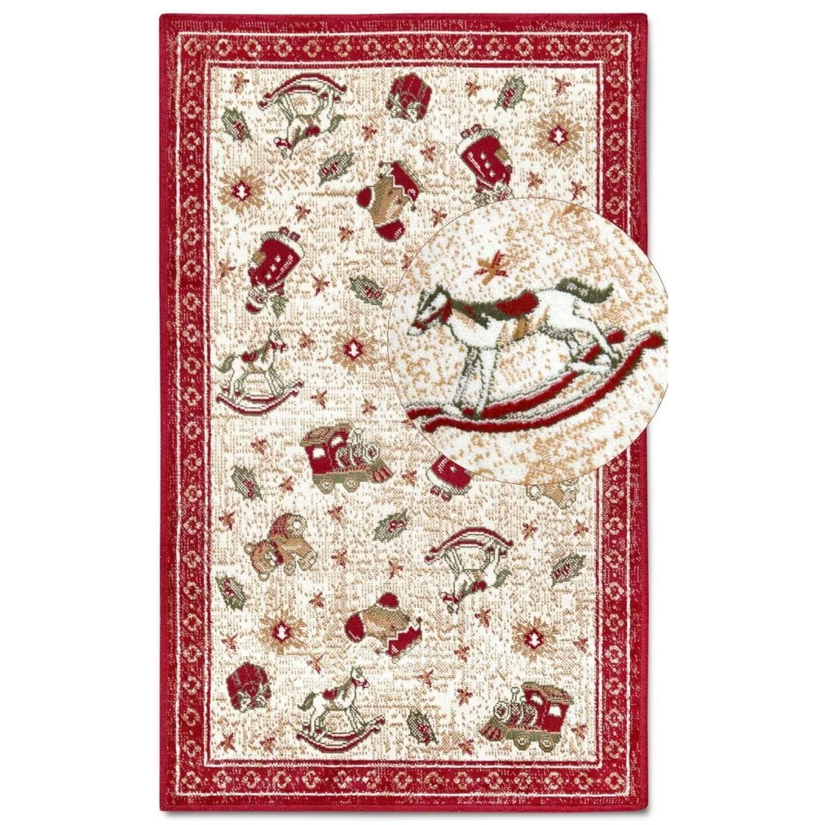 Villeroy & Boch Toys Delight Design Nostalgic Shine Round Rug Ø 150 cm Red - Red / 150cm – image 6