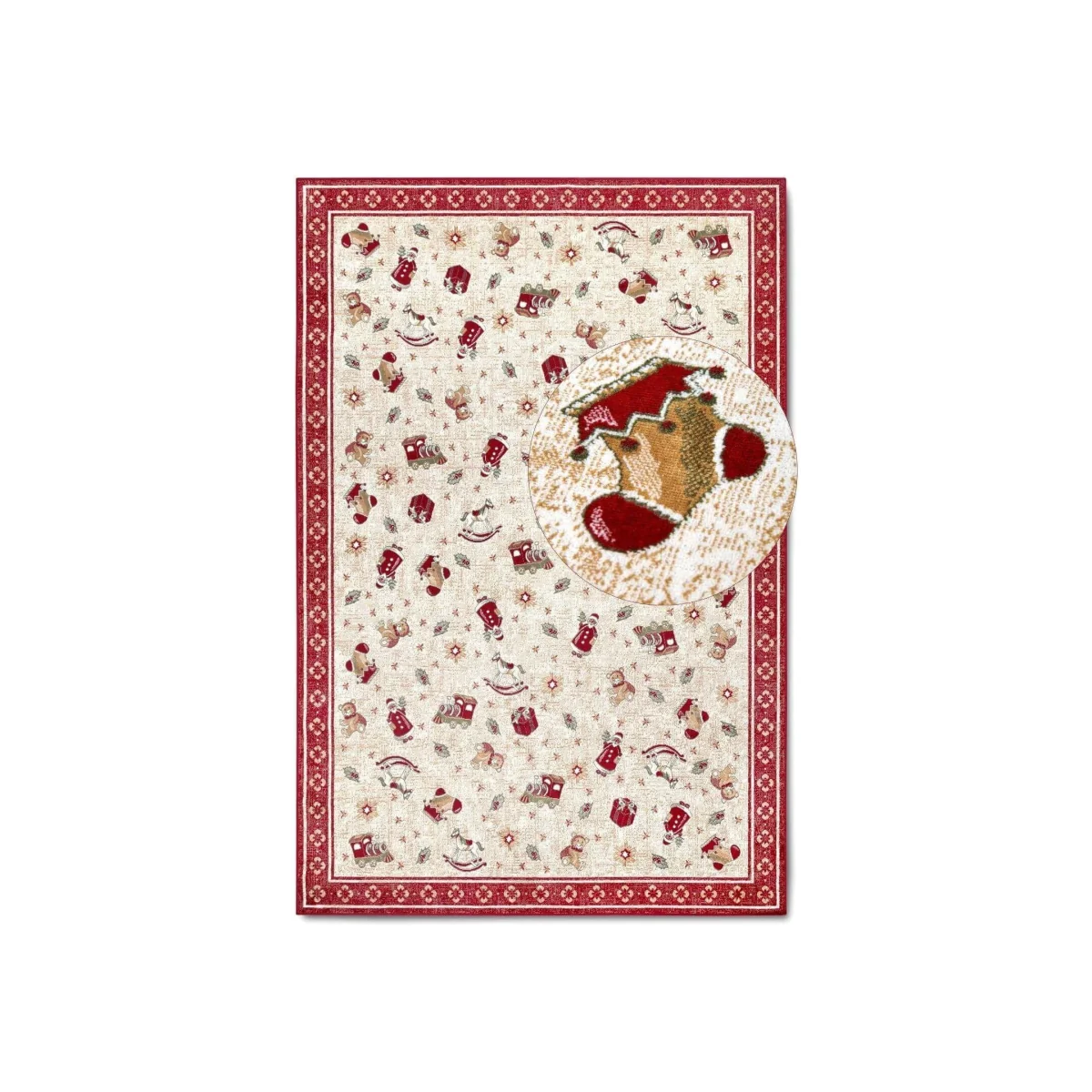 Villeroy & Boch Toys Delight Design Nostalgic Shine Round Rug Ø 150 cm Red - Red / 150cm – image 1