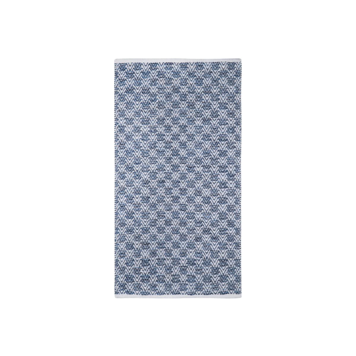 Blue Arrow Weave Rug