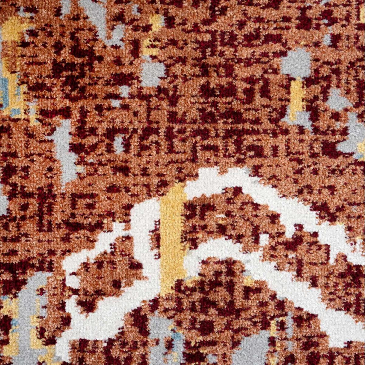 Red and Flecked Blue Tribal Flatweave Area Rug - Cadiz - Red – image 2