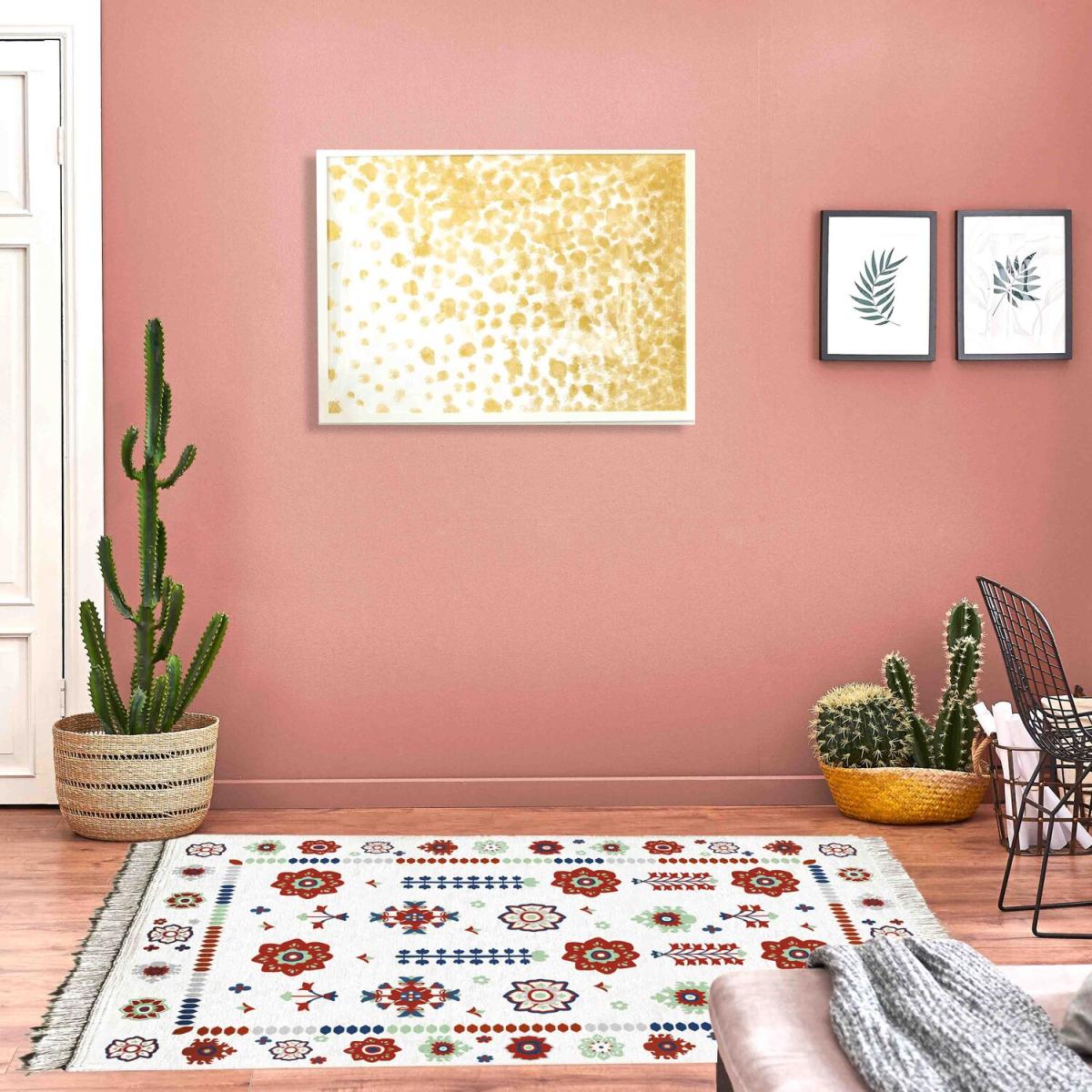 The Mia Floral Kilim Rug - Multicolour – image 3