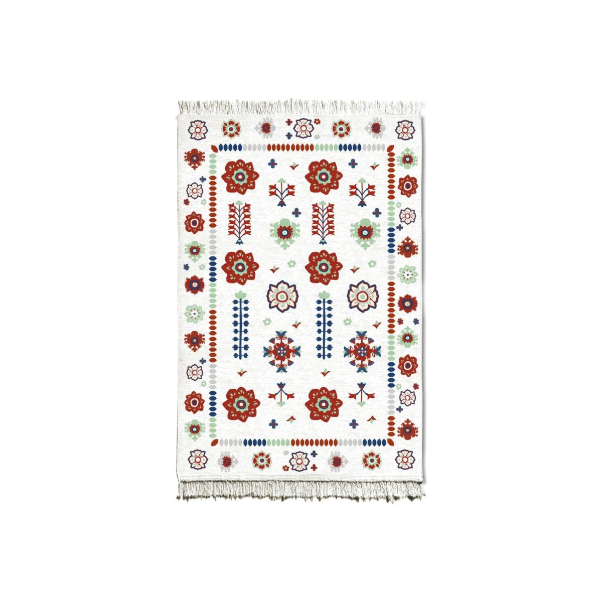 The Mia Floral Kilim Rug - Multicolour – image 1