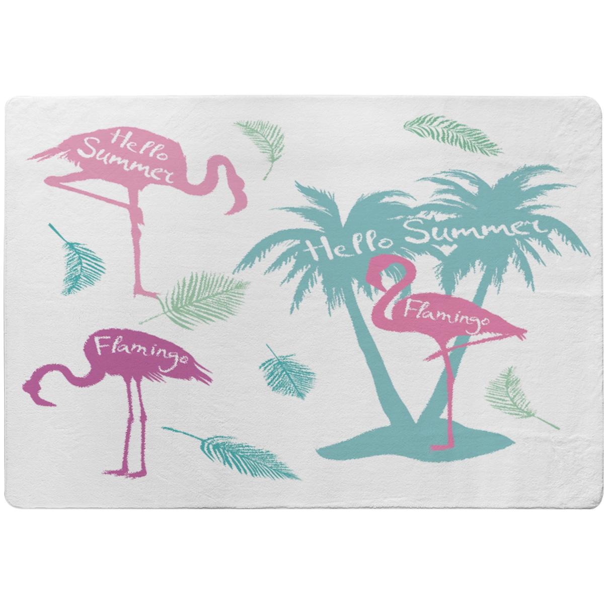 Palm Flamingo Designer Rug - Pink / 110cm – image 2