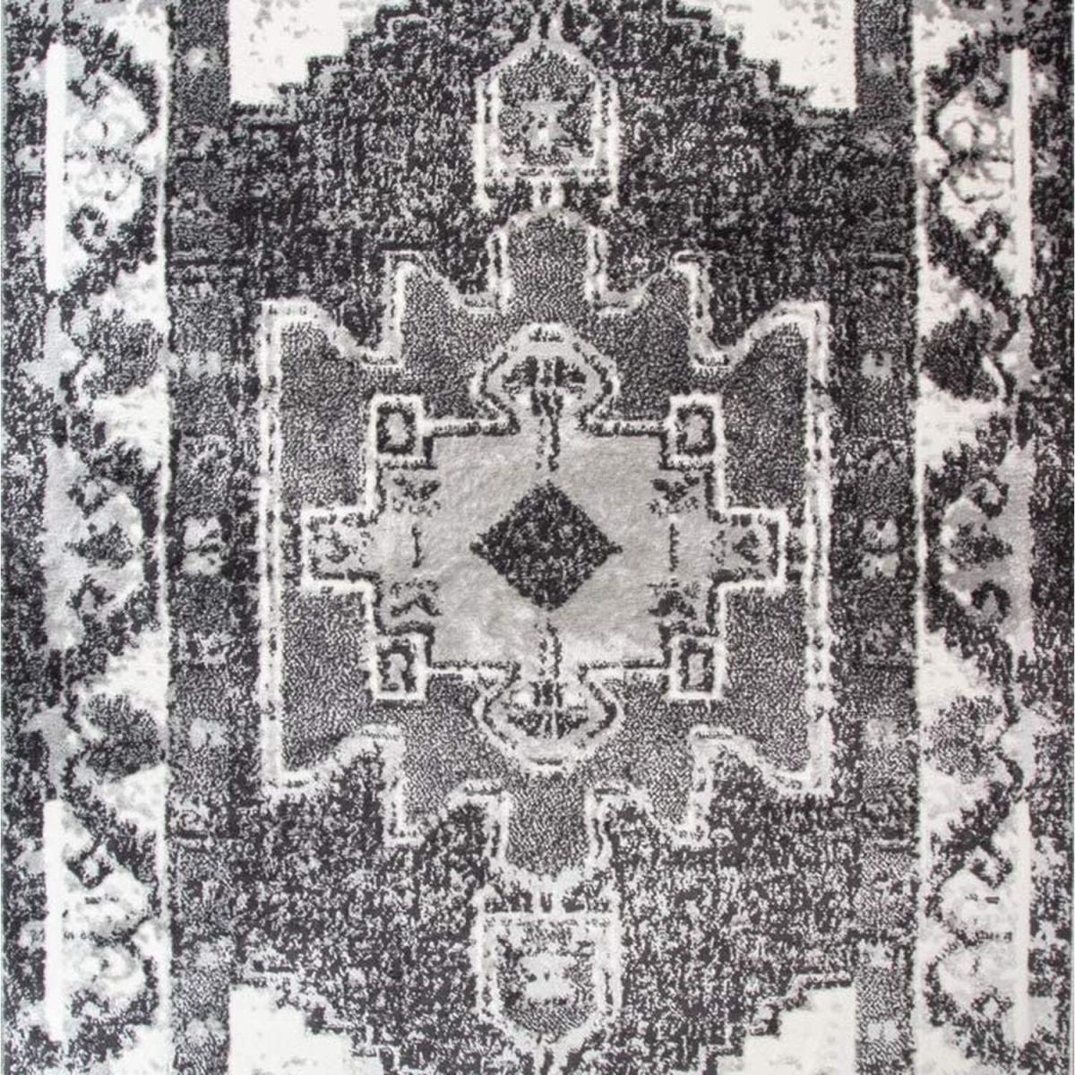 Black Transitional Living Room Rug - Black / 240cm – image 2