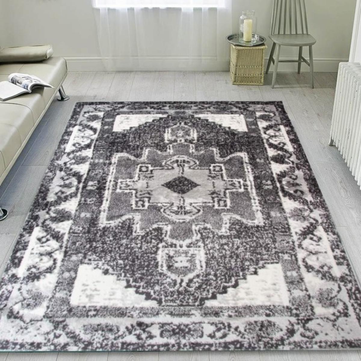 Black Transitional Living Room Rug - Black / 240cm – image 1