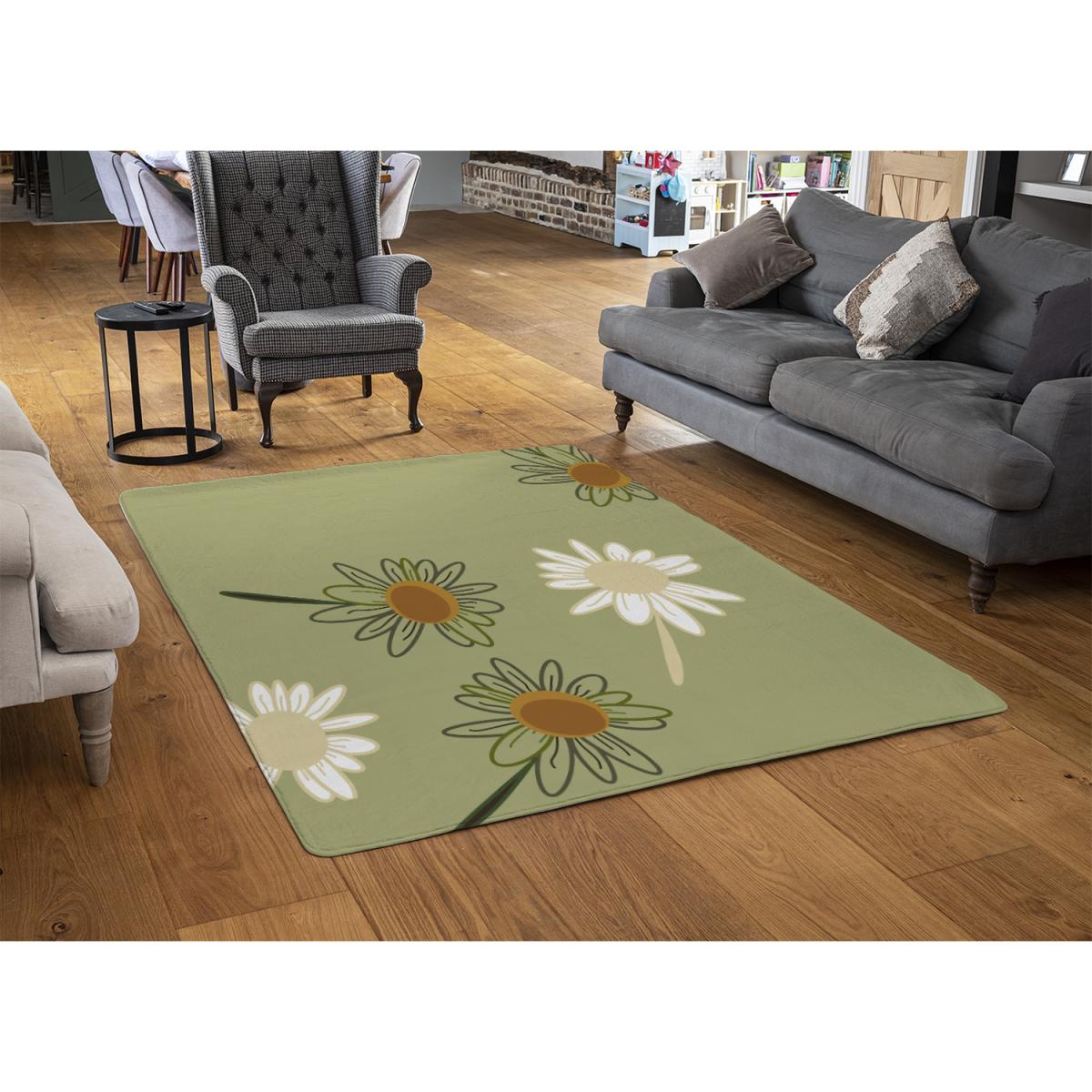 Patterns And Shapes In The Style Of Scrapbooking Rug - Green / 230cm – image 3
