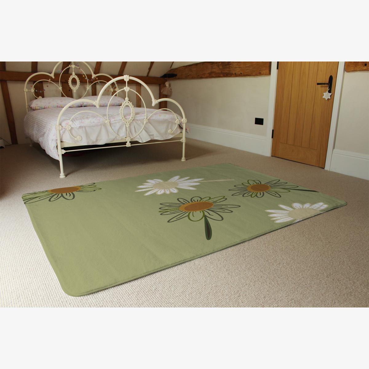 Patterns And Shapes In The Style Of Scrapbooking Rug - Green / 230cm – image 1