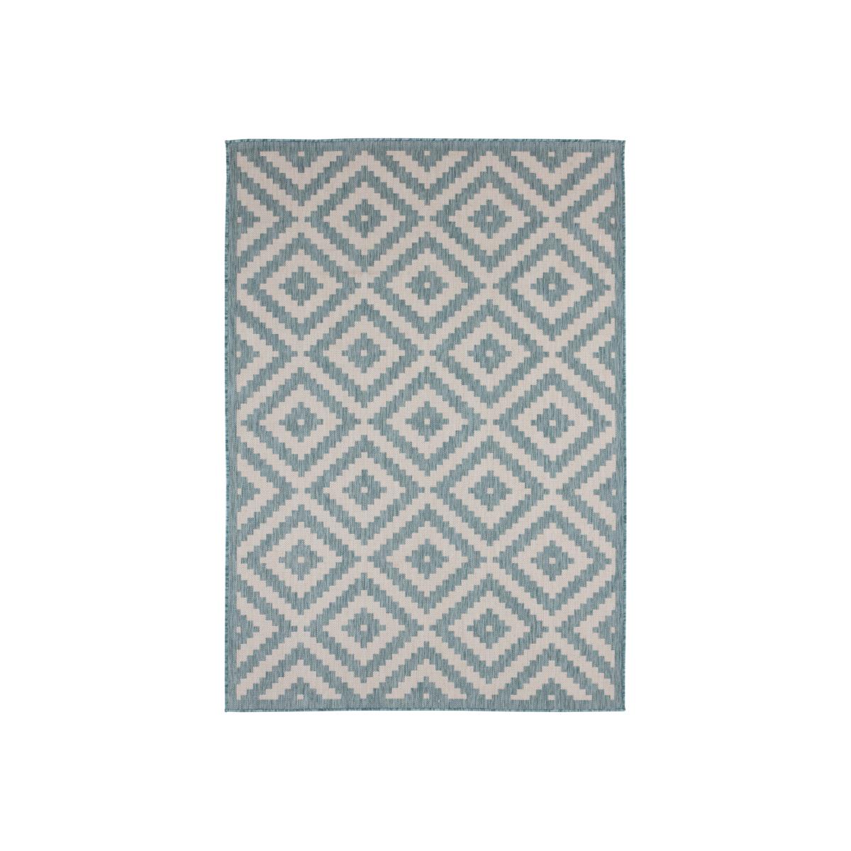 Ecology Collection Outdoor Rugs in Aqua 100AQ - Aqua / 160cm