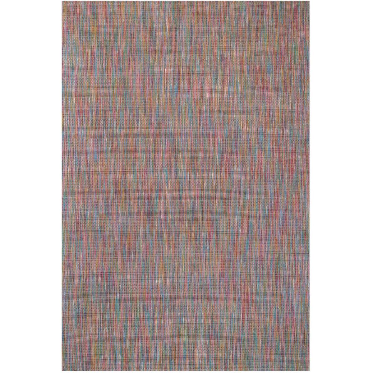 Bright Multicolour Rainbow Durable Mottled Flatweave Indoor Outdoor Area Rug - Multicolour / 290 x 200cm – image 5