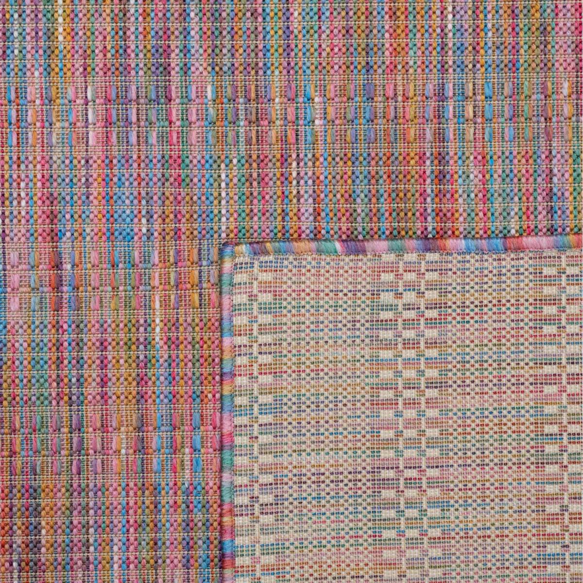 Bright Multicolour Rainbow Durable Mottled Flatweave Indoor Outdoor Area Rug - Multicolour / 290 x 200cm – image 7