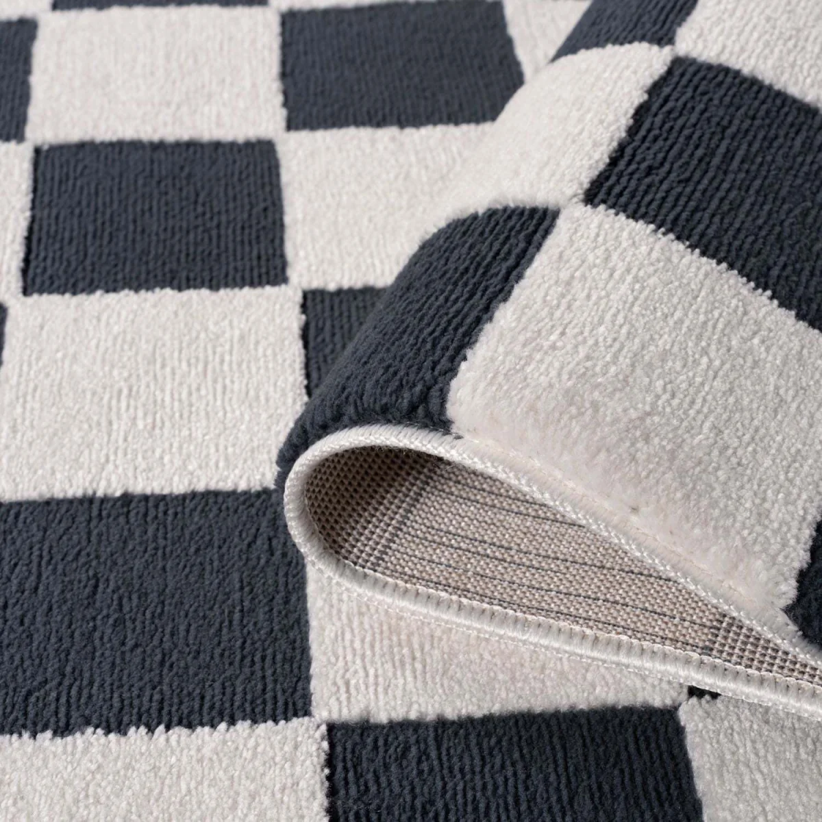 The Rugs Loft Checkerboard Design Textured Rug - Green / 150cm โ image 12