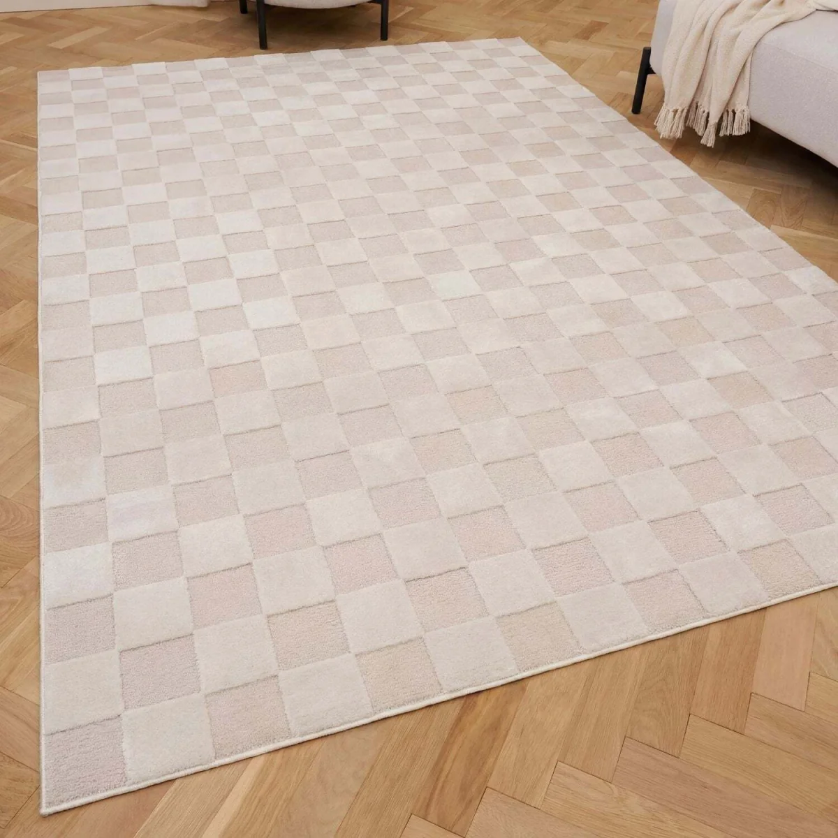 The Rugs Loft Checkerboard Design Textured Rug - Green / 150cm โ image 15