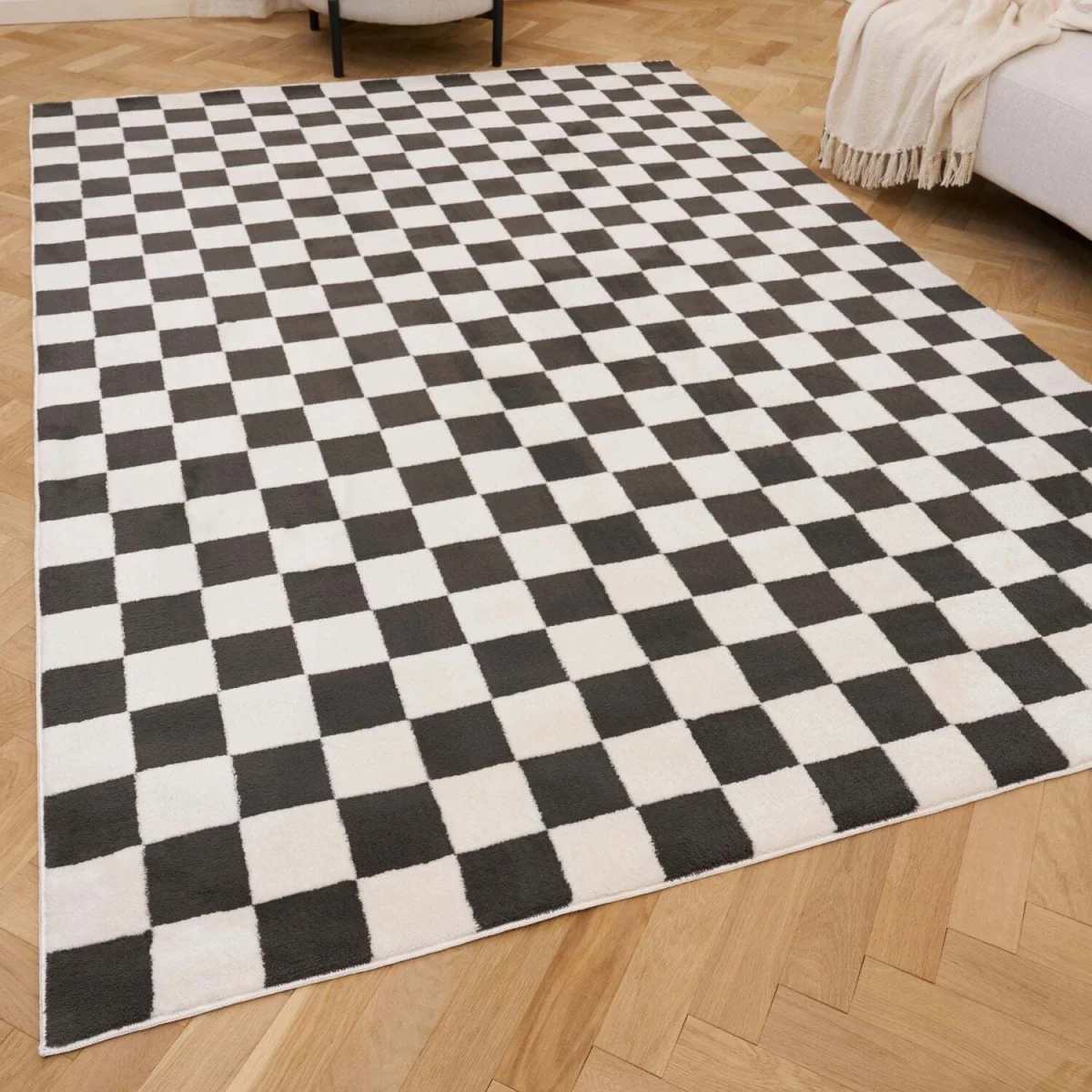 The Rugs Loft Checkerboard Design Textured Rug - Green / 150cm โ image 33