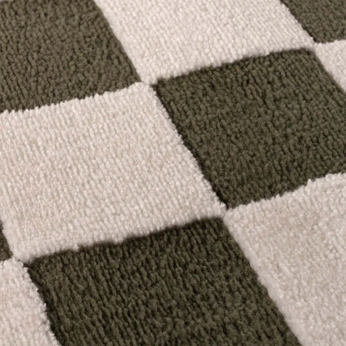 The Rugs Loft Checkerboard Design Textured Rug - Green / 150cm โ image 5