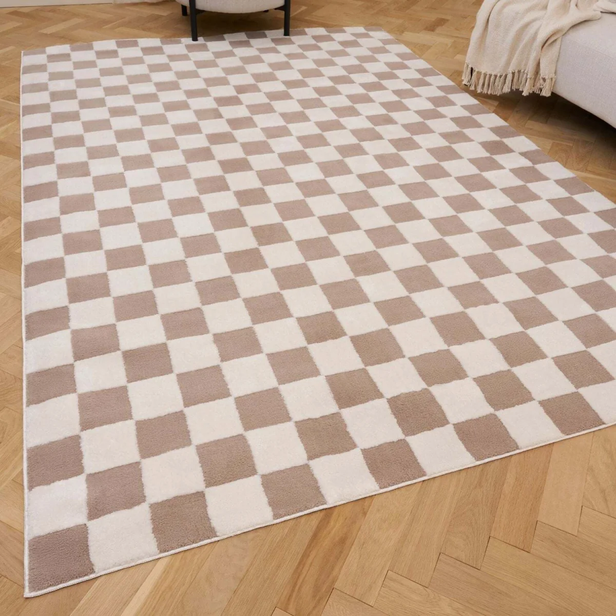 The Rugs Loft Checkerboard Design Textured Rug - Green / 150cm โ image 41