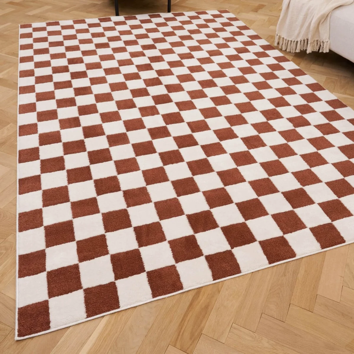 The Rugs Loft Checkerboard Design Textured Rug - Green / 150cm โ image 49