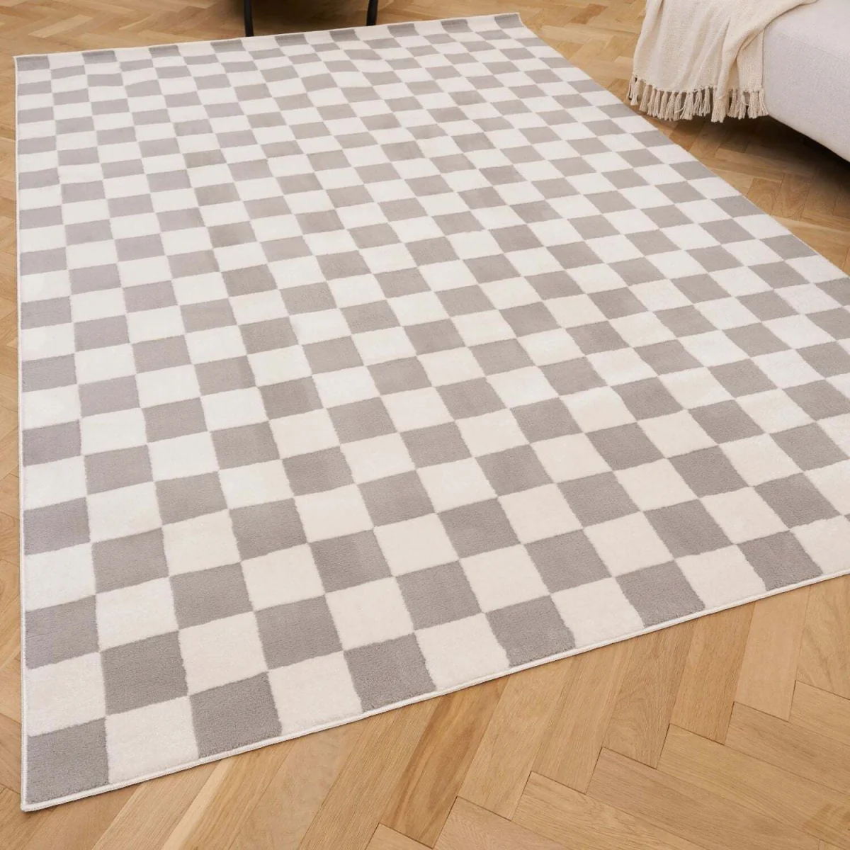 The Rugs Loft Checkerboard Design Textured Rug - Green / 150cm โ image 57