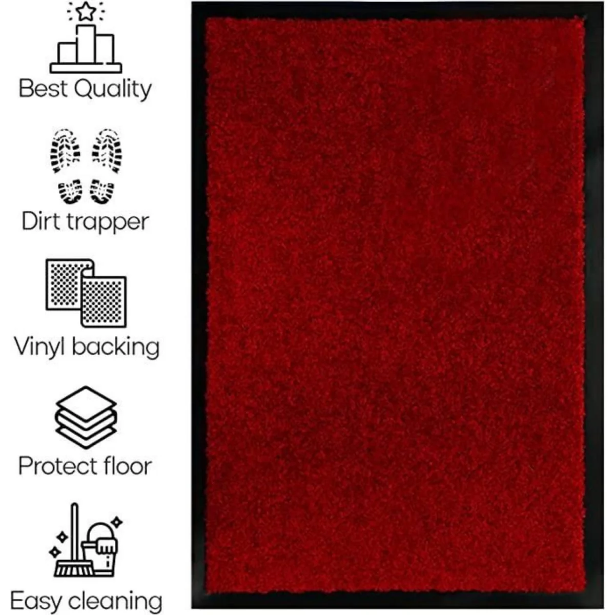 Barrier Dirt Trapping Entrance Mat - Red – image 4