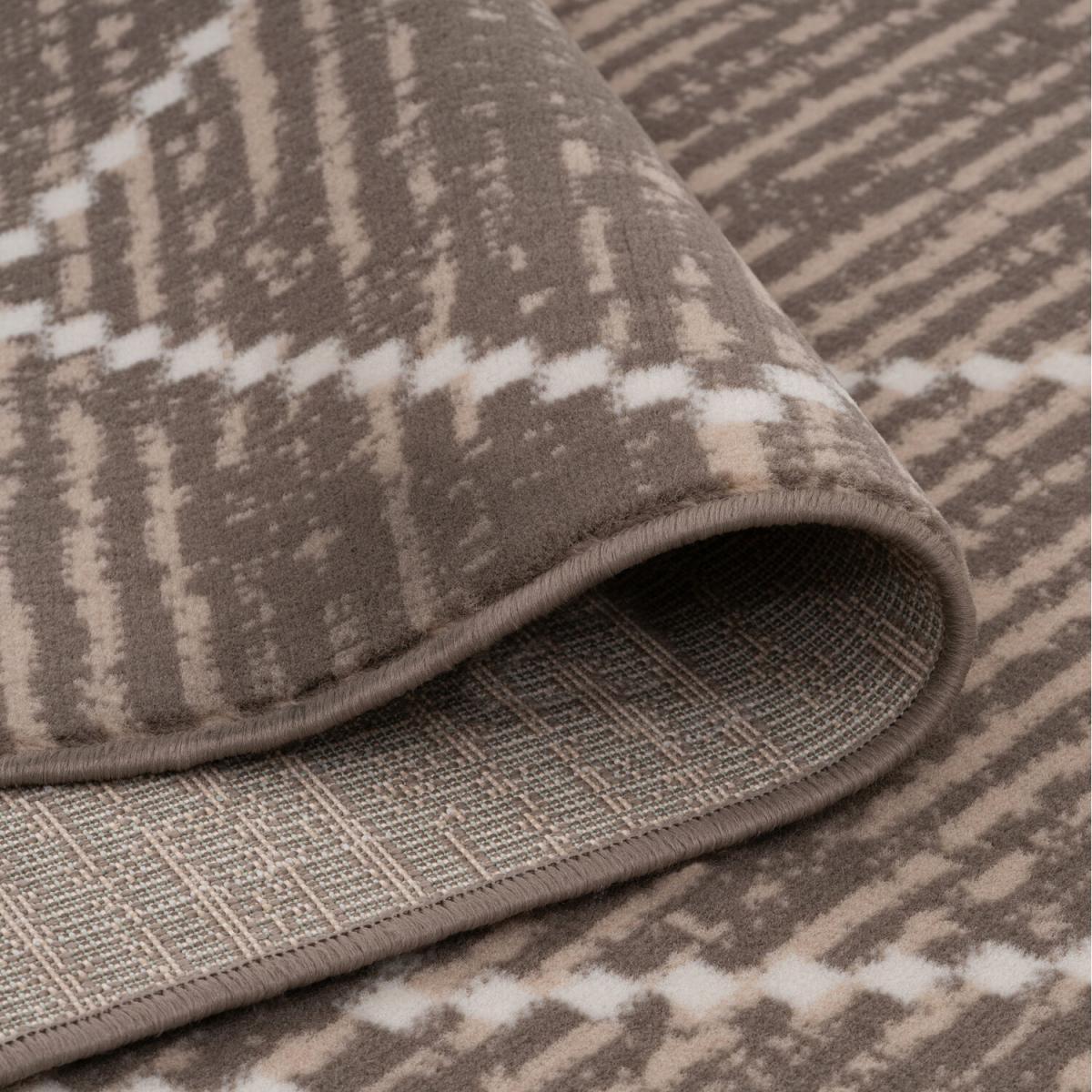 Neutral Beige Diamond Trellis Living Room Rug - Beige / 170 x 120cm – image 4