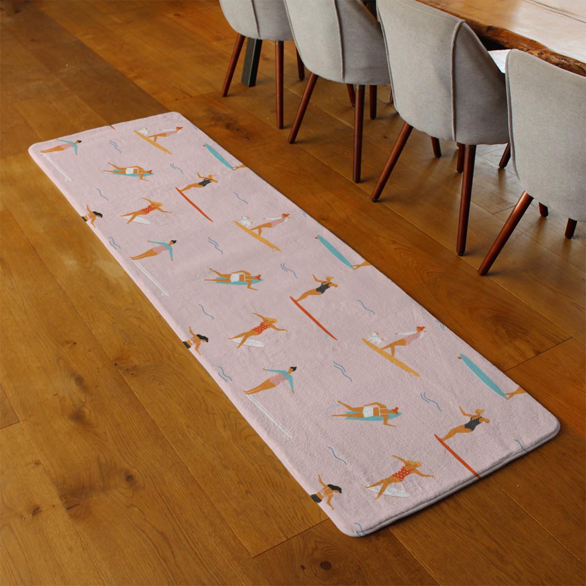 Surfers Runner Rug - Pink – image 3