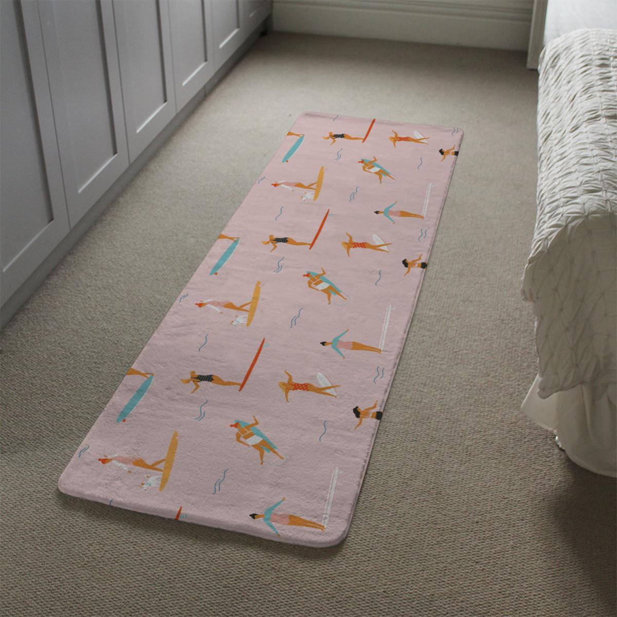 Surfers Runner Rug - Pink – image 1