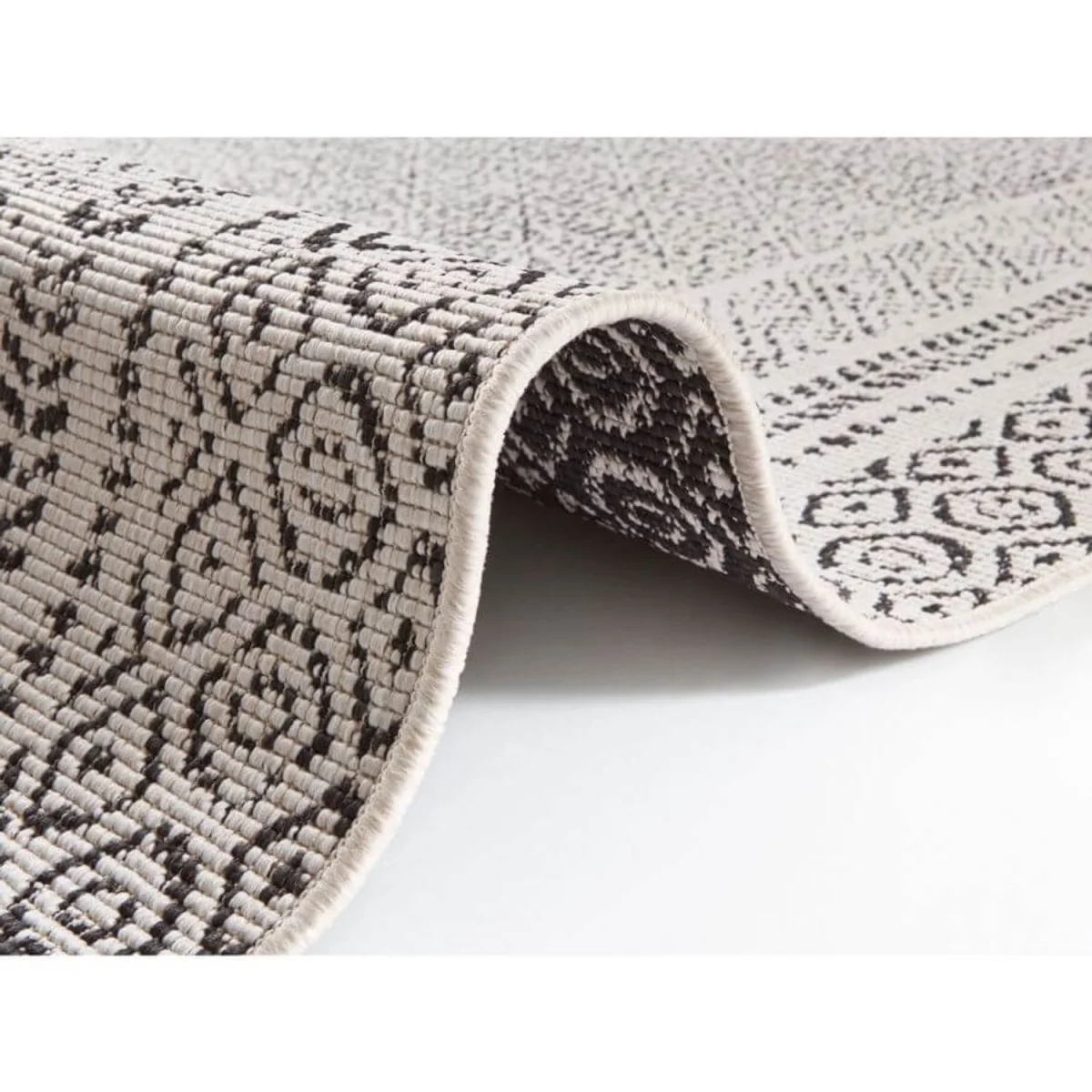 Reversible Flatweave Indoor & Outdoor Rug Green - Black – image 6