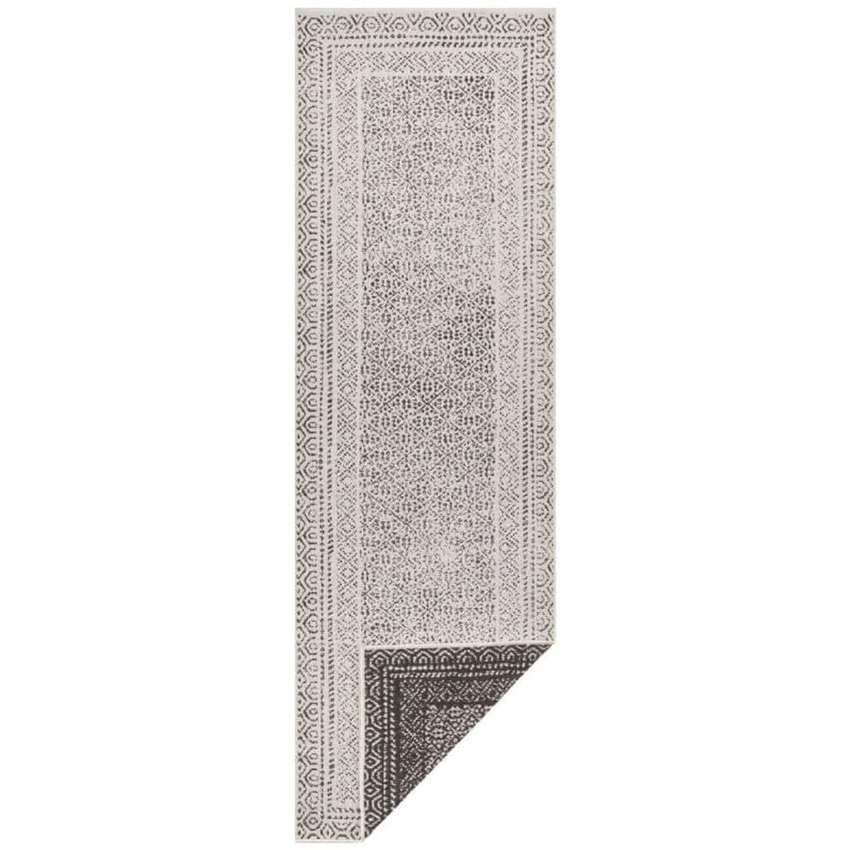 Reversible Flatweave Indoor & Outdoor Rug Green - Black – image 7