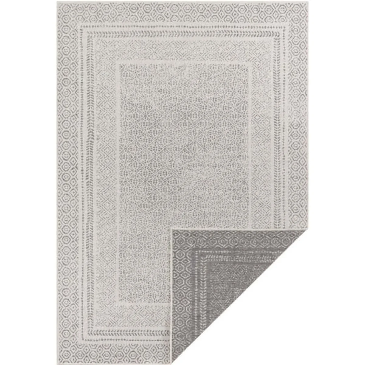 Reversible Flatweave Indoor & Outdoor Rug Green - Black – image 8