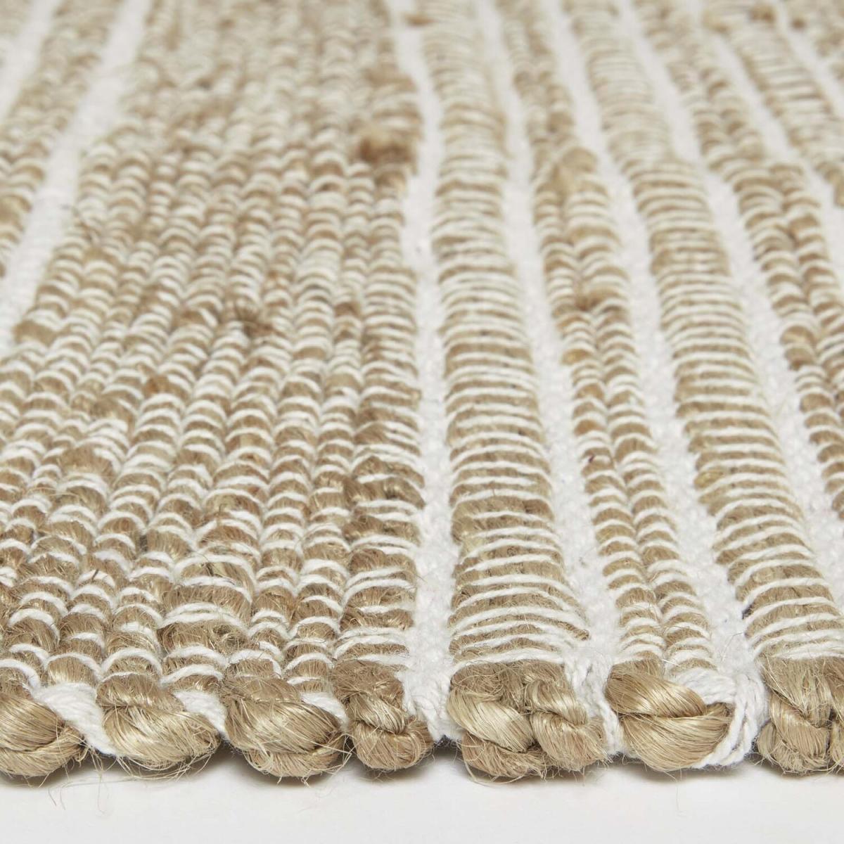 Arlyn Natural Striped Handwoven Jute Rug - Natural / 200cm – image 4