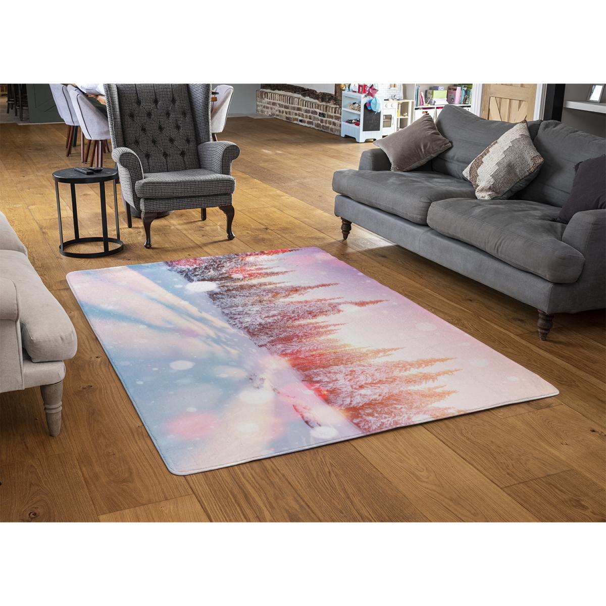 Mysterious Landscape Style Rug - pink / 230cm – image 2