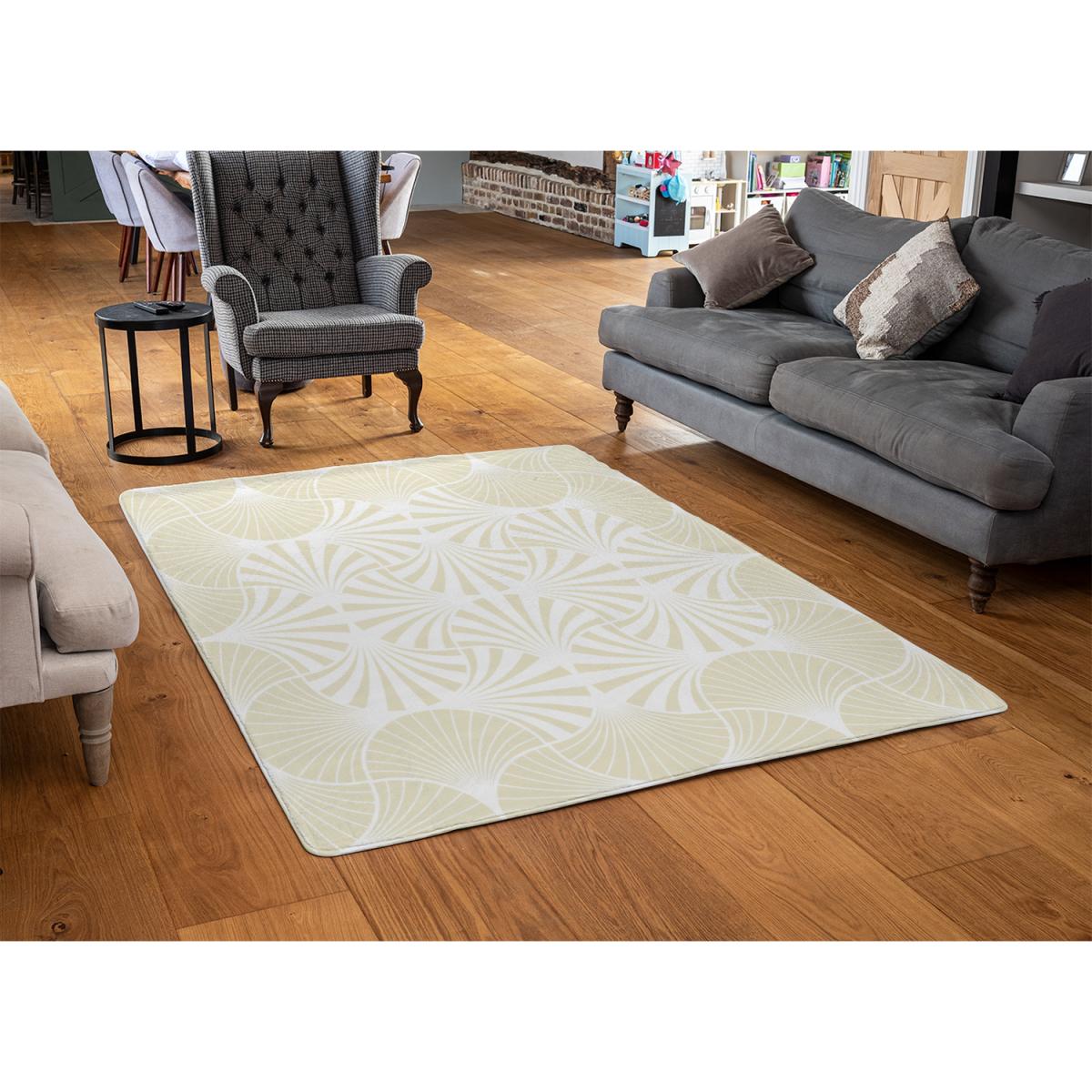 Golden Star Ornament Designer Rug - Yellow / 200cm – image 2