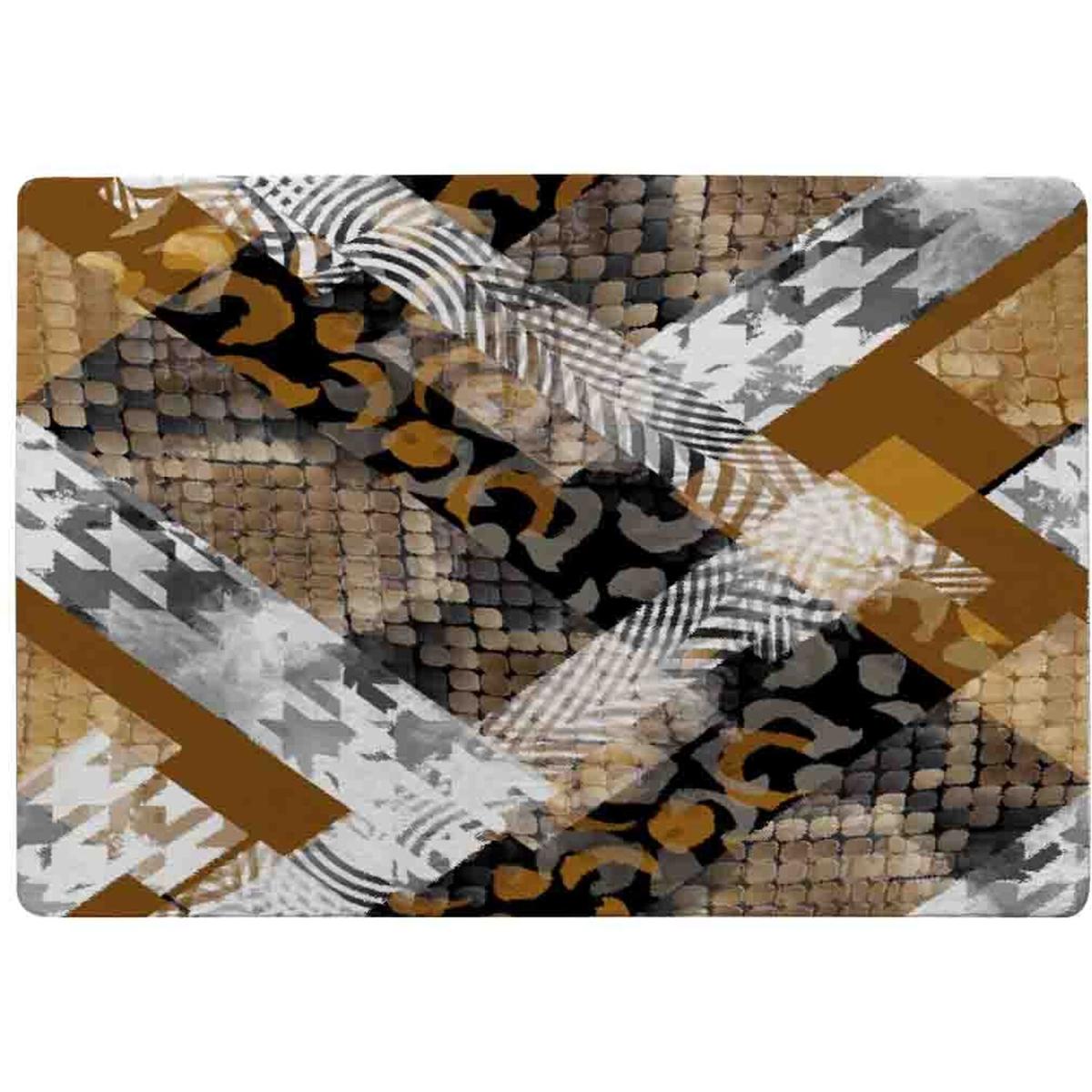 Geometric Snake Skin Patterns Rug - Brown / 230cm – image 2