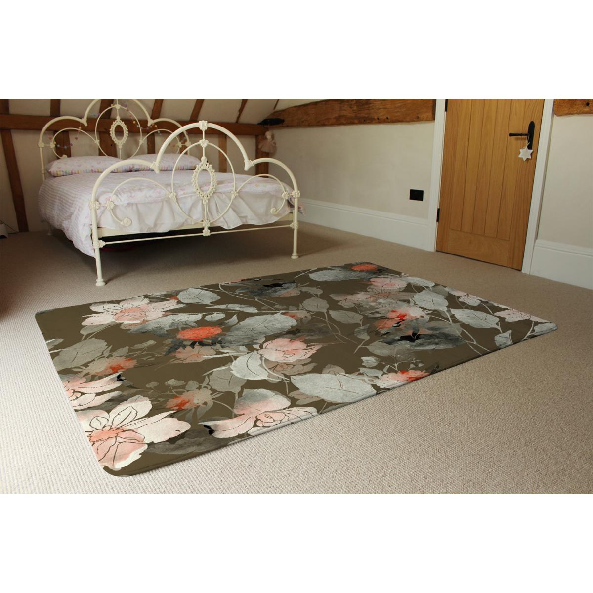 Imprint Fantastic Paint Bouquet Rug - Brown / 230cm – image 3