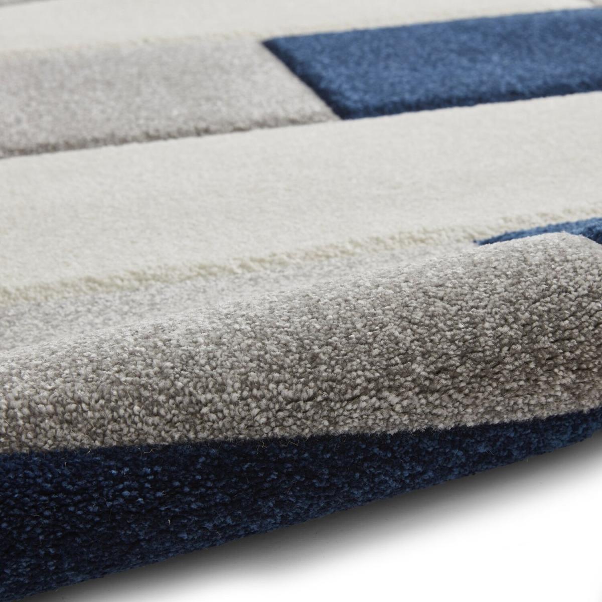 Brooklyn BRK04 GreyNavy Rug - Grey/Navy / 290cm – image 9