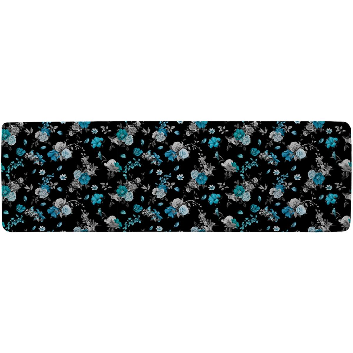 Blue Roses Runner Rug - Blue – image 2
