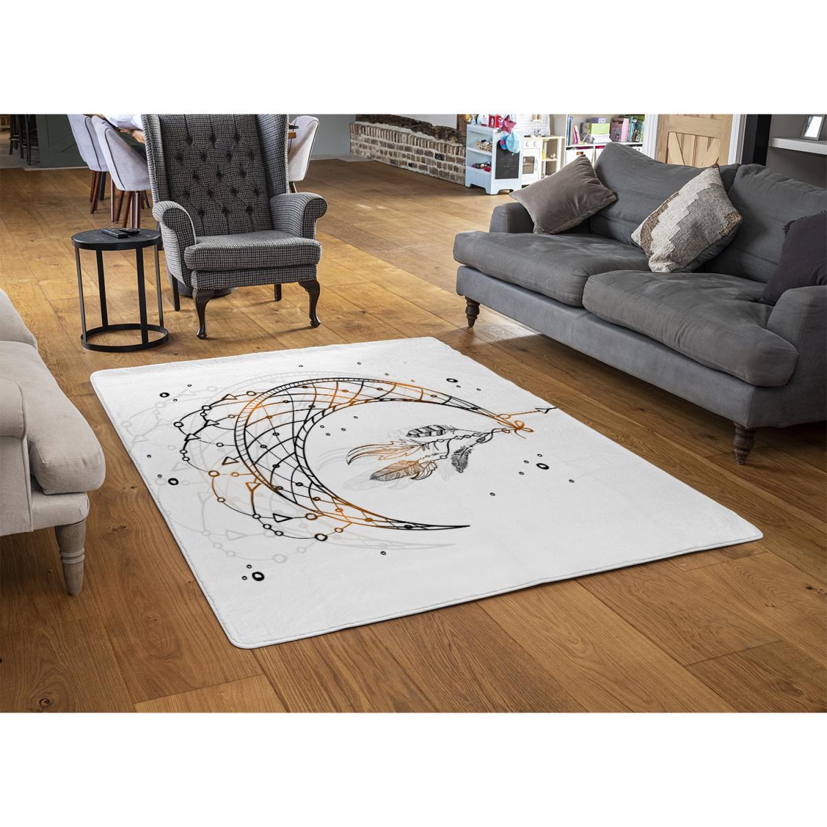 Dream Catcher With Crescent Moon Rug - Brown / 230cm – image 3