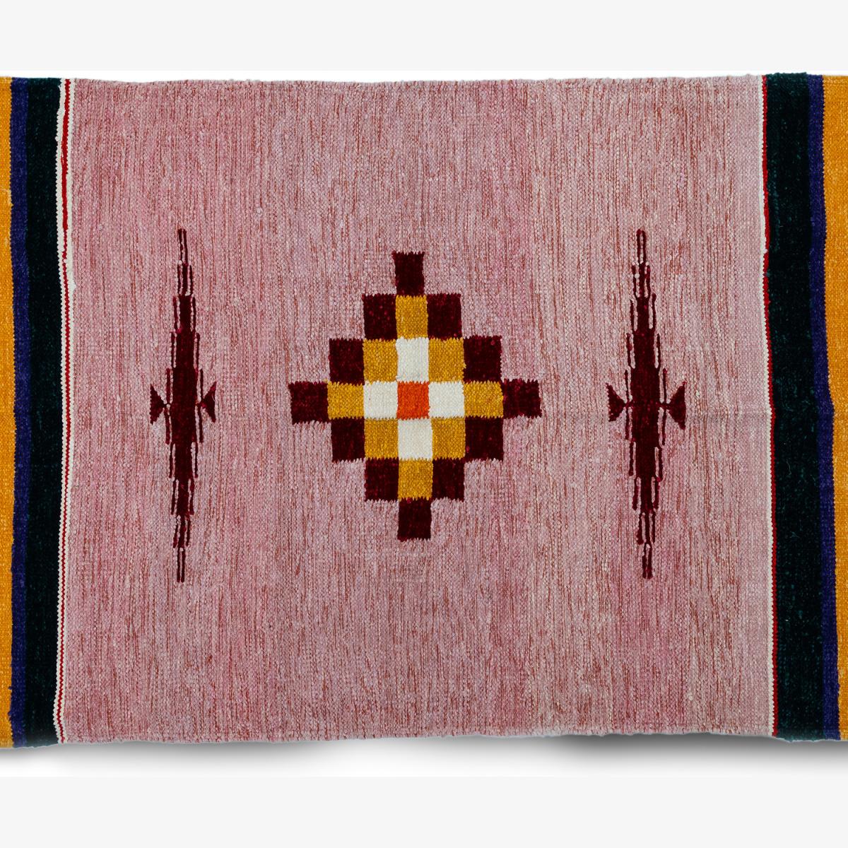 Patterned Geometry Rug - Purple