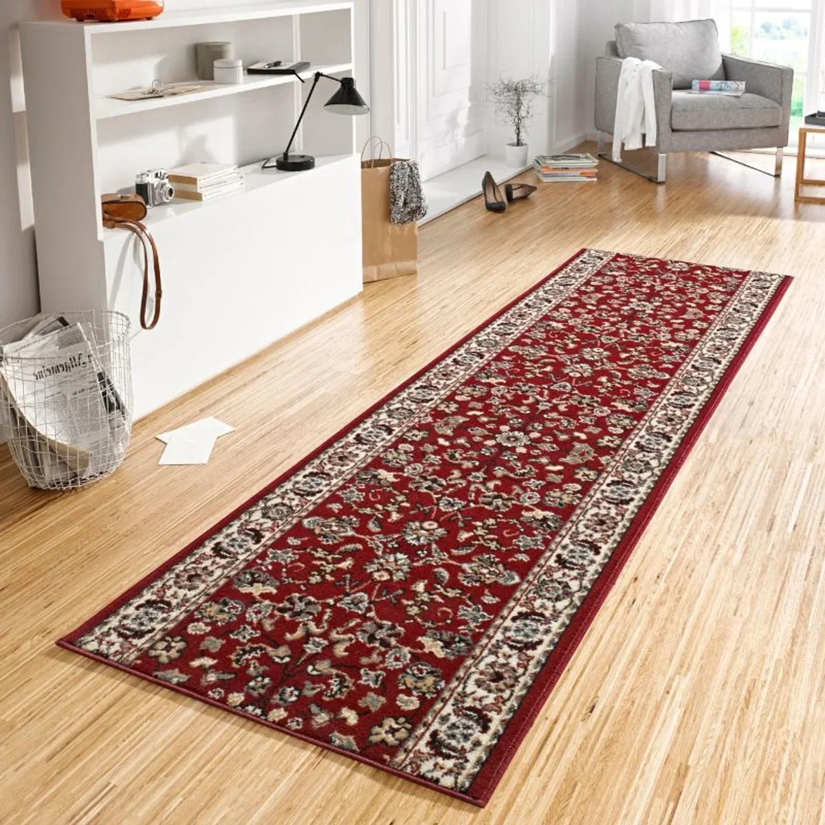 Hanse Home Designer Velours Polypropylene Vintage Runner Rug Red - Red / 450.0cm – image 4