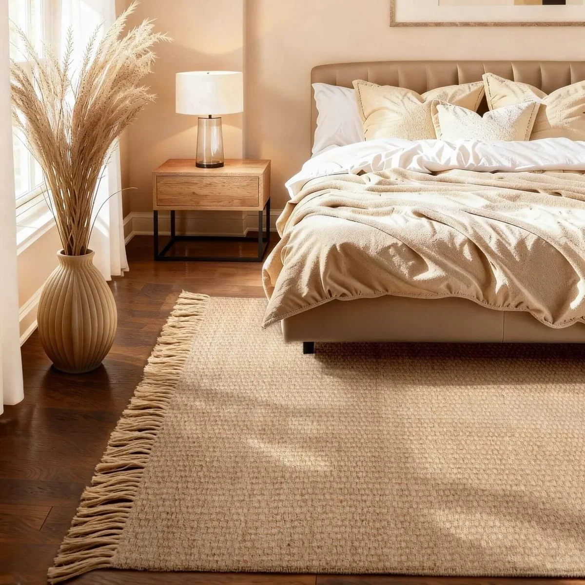 Hanse Home Handloom Fjord Natural Jute Plain Rug Beige - Beige / 300.0cm / 80.0cm – image 8
