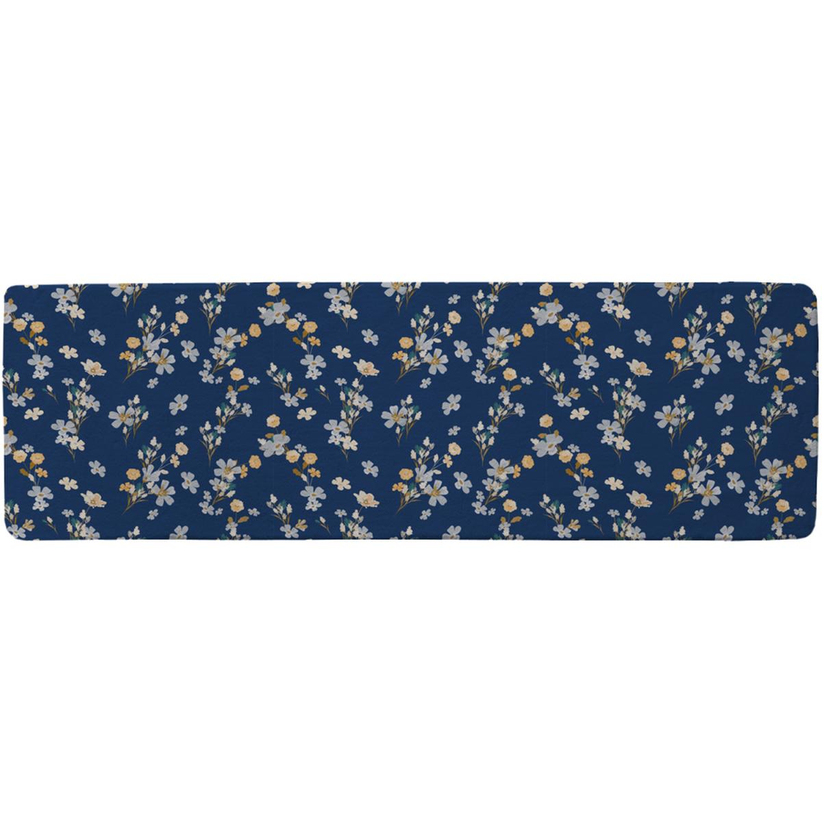 Blue  Yellow Bunches Runner Rug - Blue – image 2