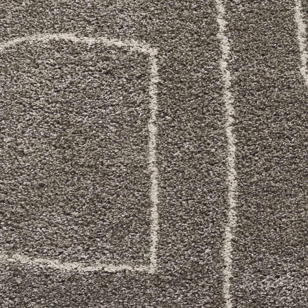 Grey and Cream Scandi Abstract Shaggy Rug - Grey / Cream / 3kg – image 2