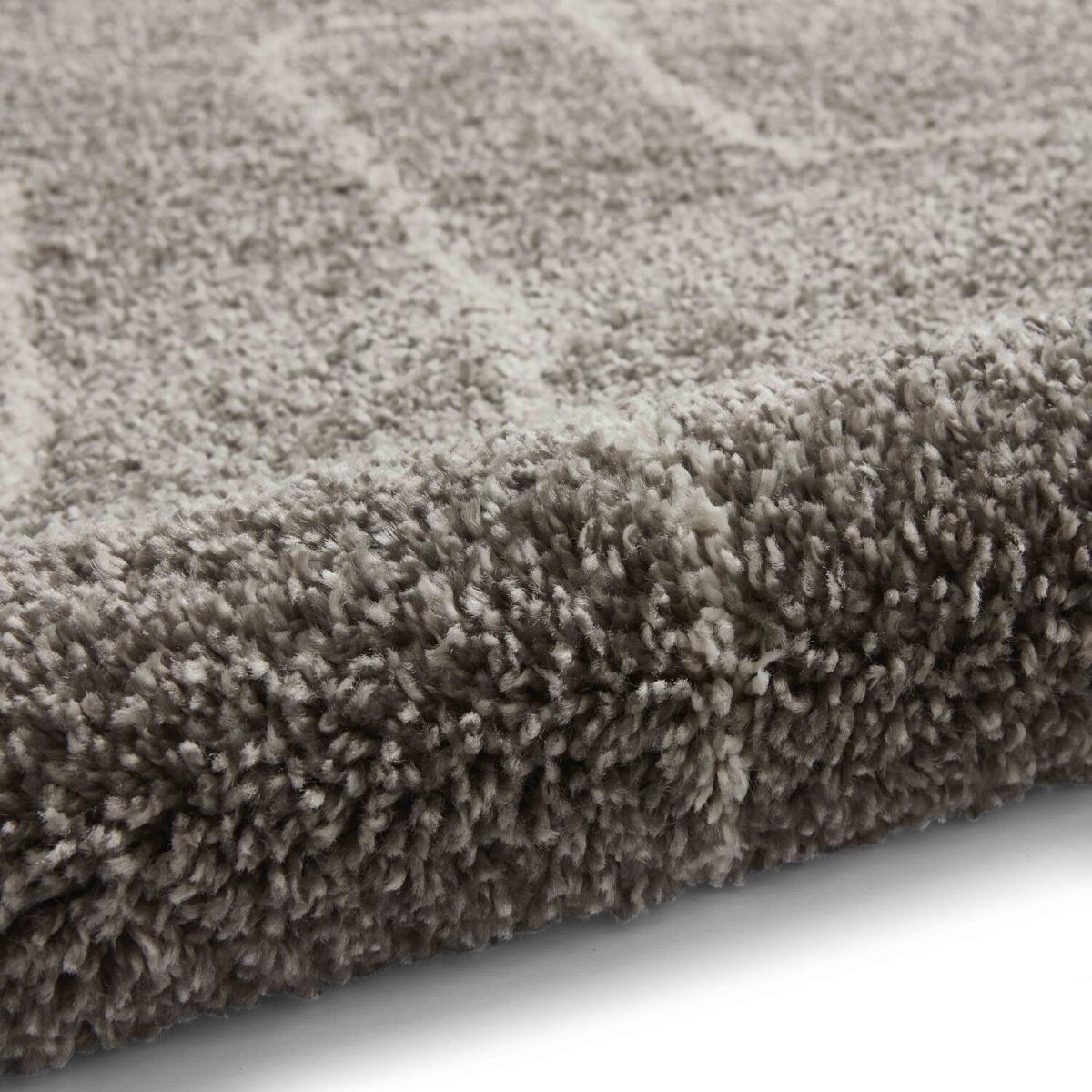 Grey and Cream Scandi Abstract Shaggy Rug - Grey / Cream / 3kg – image 3