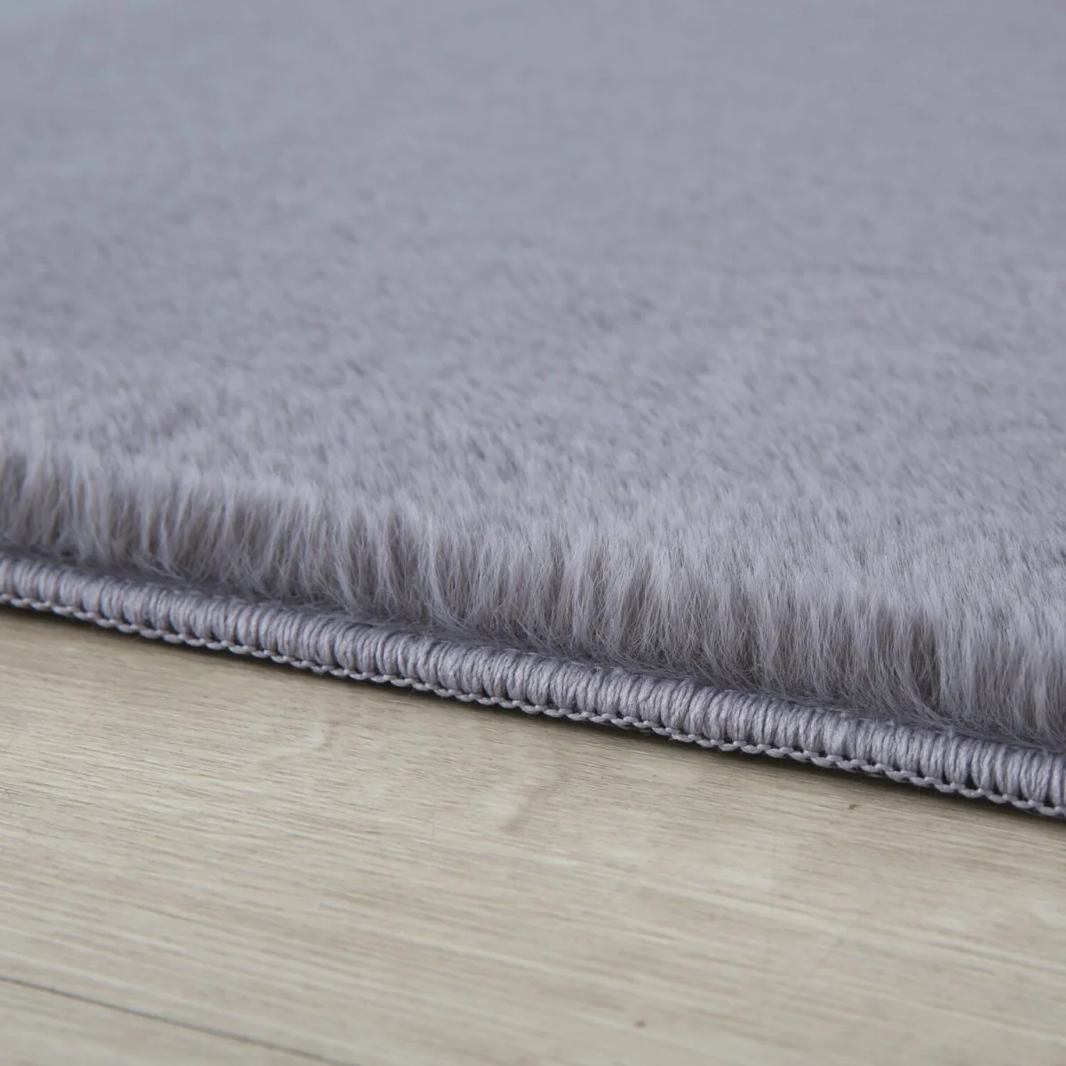 Plushtale Washable Plain Living Room Super Soft Poly Cotton Area Rug - Snow White / 200cm / 280cm – image 19