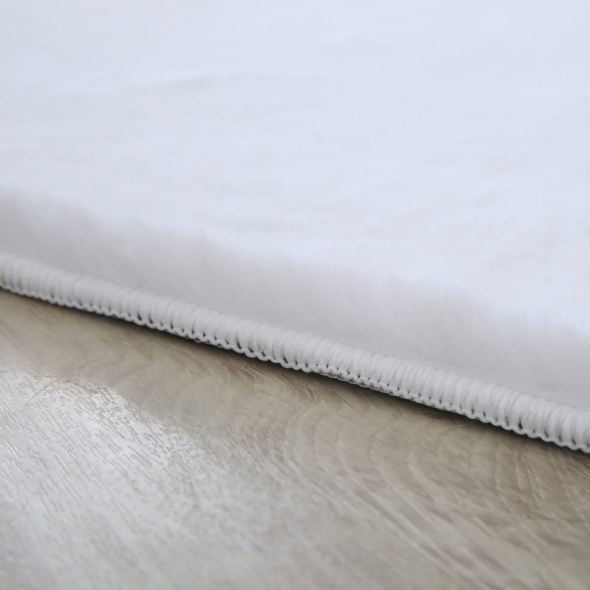 Plushtale Washable Plain Living Room Super Soft Poly Cotton Area Rug - Snow White / 200cm / 280cm – image 9