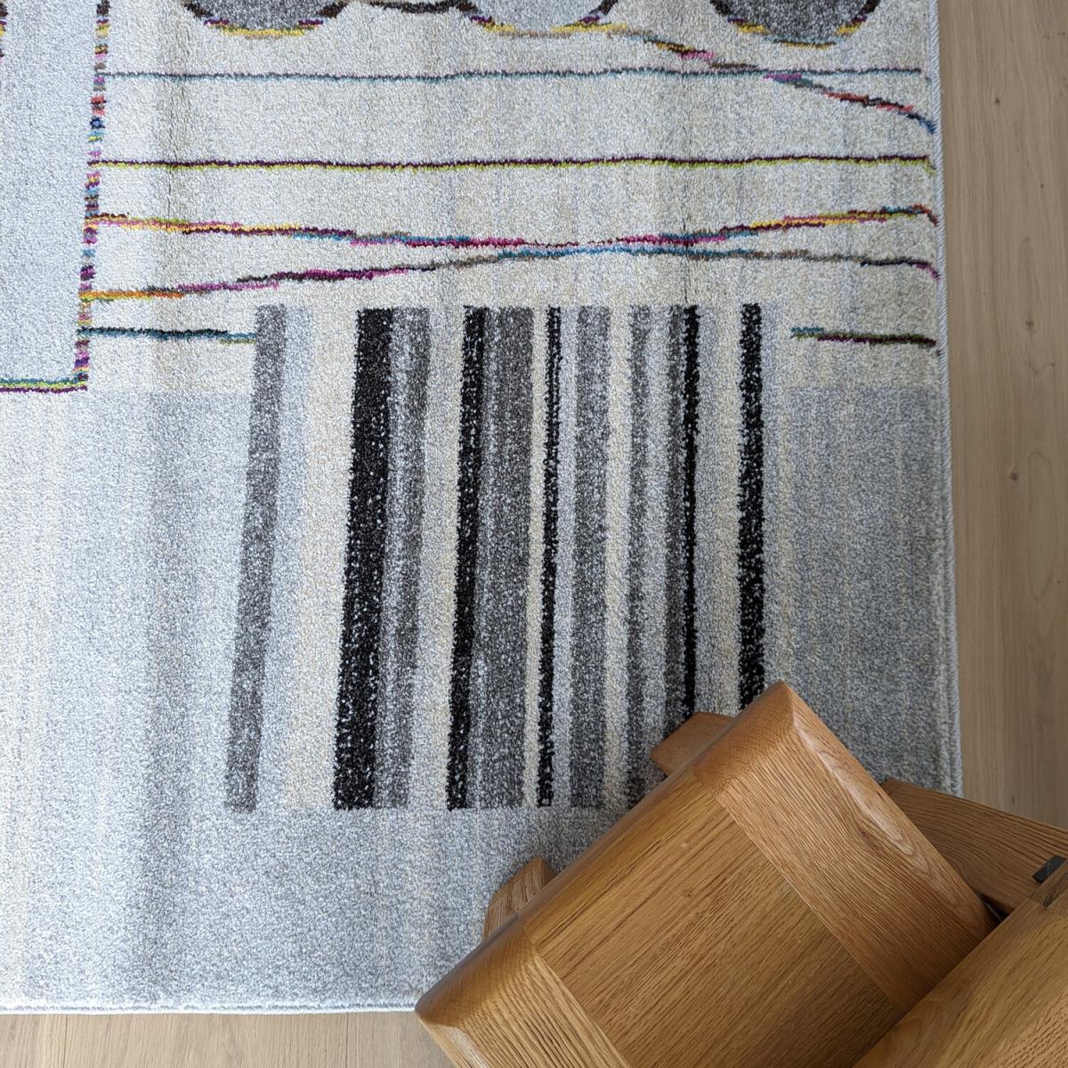 Grey Aztec Geometric Rug - Tempera - Grey / 170cm – image 2