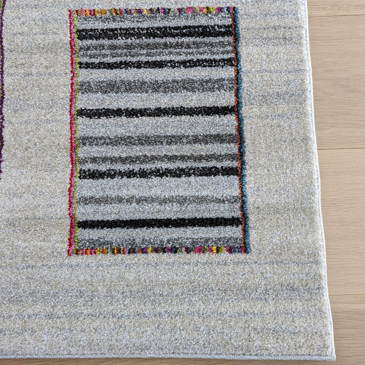 Grey Aztec Geometric Rug - Tempera - Grey / 170cm – image 3